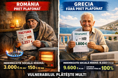 Dumitru Chisăliţă: Un român cu venituri minime dă mai mult de o treime din bani pe facturile la energie, iar statul îi acoperă doar 12% din acestea. În Grecia, statul elen acoperă aproape integral aceste costuri pentru consumatorii vulnerabili