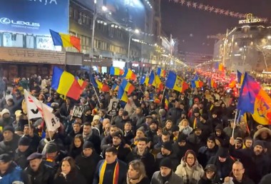 Alte patru amenzi date de Jandarmerie şi o sesizare a organelor de urmărire penală, în urma protestului AUR de joi/ În total, au fost două astfel de sesizări şi opt amenzi, în valoare totală de 13.100 de lei