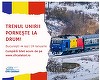CFR Călători marchează Ziua Unirii Principatelor Române prin ”Trenul Unirii”, cu o locomotivă în culorile drapelului naţional