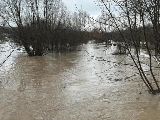 Dolj: Terenuri agricole inundate, după ce râul Jiu a ieşit din matcă - VIDEO