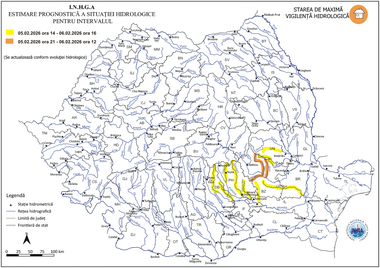 Cod roşu de inundaţii în judeţele Prahova şi Buzău/ Pe râul Nişcov pot fi depăşite cotele de pericol/ Pentru râurile Teleajen şi Milcov, din judeţele Prahova şi Vrancea, a fost instituit cod portocaliu, cu posibilă depăşire a cotelor de inundaţie