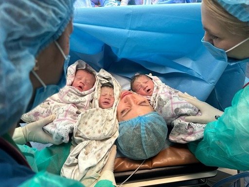 Tripleţi născuţi la Maternitatea Odobescu din Timişoara - FOTO