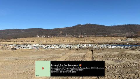 Garda Naţională de Mediu anunţă că au fost găsite tone de deşeuri îngropate în Tamaşi, judeţul Bacău