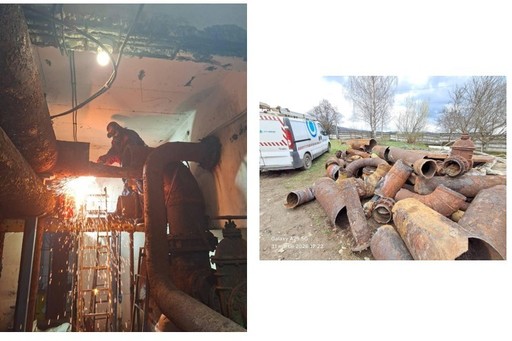 Criza apei din Curtea de Argeş - Continuă lucrările de reabilitare a Staţiei de Tratare: în această săptămână va începe montarea unor instalaţii şi a stratului filtrant/ Apa din reţea conţinea o bacterie periculoasă - FOTO