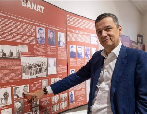 Sorin Grindeanu, la Memorialul Durerii de la Sighet: Privind aceste ziduri, la secţiunea dedicată Banatului se află şi fotografia bunicului meu, Mihai Imbrescu, omul curajos care m-a crescut / Avem datoria de a apăra zi de zi valorile democratice