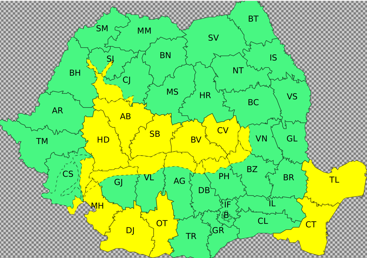 ANM: Vremea se răceşte accentuat în următoarele trei zile/ Ploaie, vânt puternic şi ninsori la munte/ Rafale de până la 100 km/h în zona montană înaltă