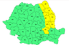 ANM: Instabilitate atmosferică, averse şi intensificări ale vântului vineri şi sâmbătă în sudul, estul şi centrul ţării/ Cod galben de vânt în Moldova, Dobrogea şi estul şi nord-estul Munteniei