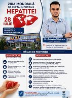 Medic: Hepatitele infecţioase se pot transmite uşor între persoane, pot apărea la orice vârstă şi pot afecta orice categorie socială / Care sunt semnele bolii şi măsurile de prevenţie / Recomandări pentru persoanele bolnave