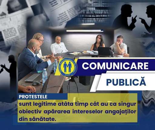 Federaţia „Solidaritatea Sanitară”: Există riscul ca în acest moment proiectul noii legi a salarizării să fie transformat în câmp al bătăliilor politice, iar angajaţii din sănătate să devină victime ale acestor bătălii