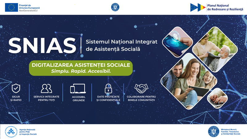 ANPIS anunță operaționalizarea Sistemului Național Integrat de Asistență Socială (SNIAS), finanțat prin PNRR