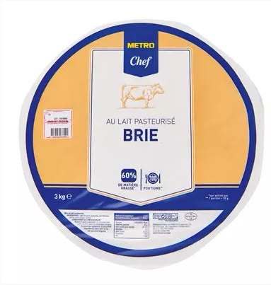 Lot de brânză brie, retras din magazinele Metro Cash & Carry România şi rechemat de la clienţi, după detectarea bacteriei Listeria monocytogenes 