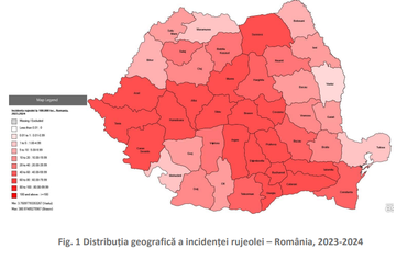 Peste 580 de cazuri noi de rujeolă, înregistrate în ultima săptămână / Copil de 8 luni, decedat din cauza bolii / Judeţul Braşov, singurul cu mai mult de 2.000 de cazuri

