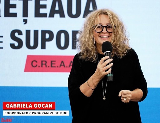 Coordonator Asociaţia Zi de Bine, Gabriela Gocan, despre colaborarea cu Centrul de Evaluare şi Tratament a Toxicodependenţelor pentru Tineri Sfântul Stelian din Bucureşti: Vom amenaja cinci saloane, tinerii vor sta minim 30 de zile