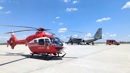 ​Aeronava C-27J Spartan a Forţelor Aeriene Române se întoarce în România, după ce a transportat în Belgia şi Germania doi pacienţi cu arsuri / Misiunea medicală, extrem de complexă