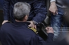 Cei doi israelieni arestaţi pentru hărţuirea familiei şefului DNA, la Curtea de Apel Bucureşti pentru judecarea contestaţiilor. FOTO