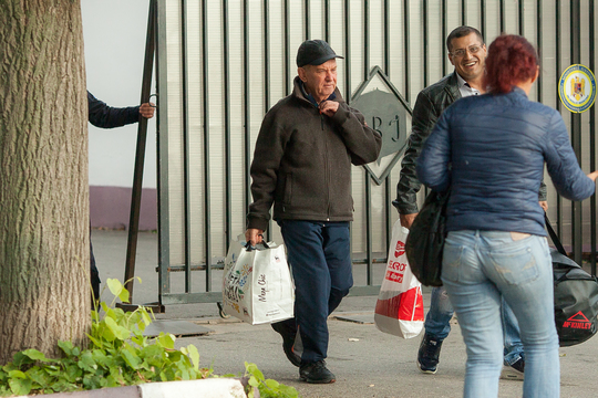 Gheorghe Mencinicopschi, la ieşirea din penitenciar (FOTO: Inquam Photos / Ovidiu Micsik)