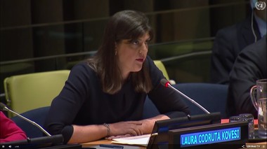 Kovesi, într-un discurs la ONU: Cea mai mare provocare în România este acum păstrarea independenţei judecătorilor şi procurorilor şi stabilitatea legislativă vitale pentru ca procurorii anticorupţie să fie eficienţi