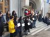 Patruzeci de procurori au protestat, la Iaşi, faţă de OUG 7, lor alăturându-se şi câţiva studenţi de la Facultatea de Drept. FOTO

