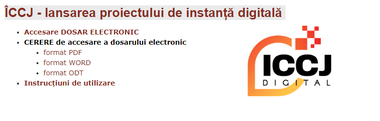 Înalta Curte de Casaţie şi Justiţie lansează dosarul electronic, iar din 18 mai acesta va putea fi accesat pentru toate secţiile, mai puţin cea de Contencios Administrativ şi Fiscal/ dosarul electronic pentru această secţie va fi disponibil din 1 septembrie