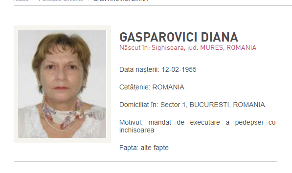 Diana Gasparovici, condamnată în dosarul ”Trofeul Calităţii” alături de Adrian Năstase, localizată în Suedia la 10 ani de la pronunţarea sentinţei