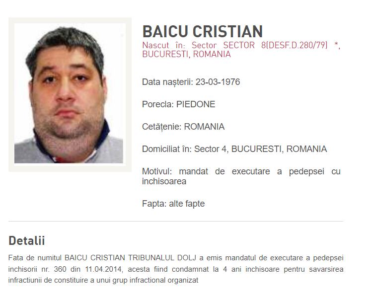 Gorghiu: Nu există zi din calendar în care să nu aducem cel puţin un condamnat fugar înapoi în ţară / Cristian Baicu, adus în ţară din Republica Dominicană

