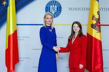 Ministra Justiţiei Alina Gorghiu i-a transmis omoloagei sale din Republica Moldova că MJ va furniza experţi români pentru aderarea la UE a ţării vecine