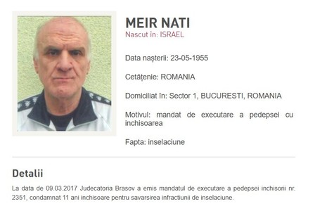 Justiţia din Grecia discută în 6 decembrie extrădarea fostului parlamentar Nati Meir, prins săptămâna trecută în Rhodos,în baza unui mandat emis de autorităţile române, fiind condamnat pentru înşelăciune  / El a declarat că e agent Mossad