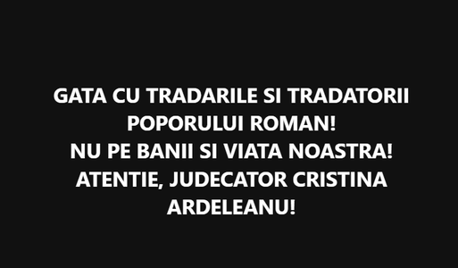 Dosar penal pentru ”ultraj judiciar”, după ce un bărbat a postat pe Facebook ameninţări la adresa judecătorului de la Curtea de Apel Bucureşti care judecă dosarul anulării alegerilor