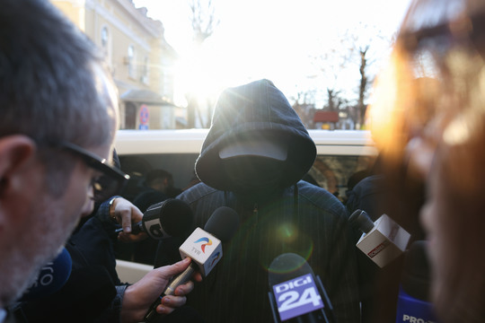 Bogdan Peşchir, adus la audieri in Capitală FOTO: Inquam Photos / George Călin