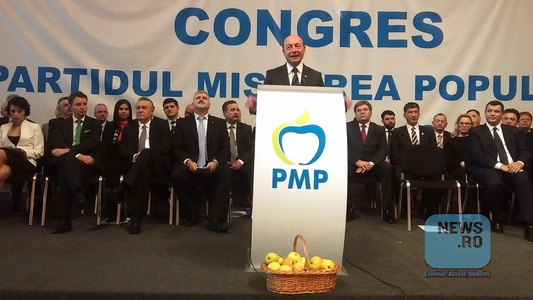 Congresul PMP, mobilizare pentru campanie; Băsescu: Nu ne batem pentru locul 2 sau 3, suntem un partid de câştigători