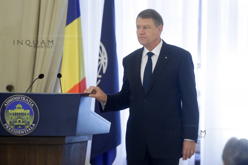 Preşedintele Iohannis se adresează, marţi, Parlamentului în legătură cu modificarea legislaţiei penale
