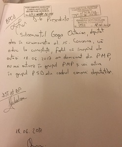 Deputatul Octavian Goga a demisionat din PMP şi va activa în grupul PSD