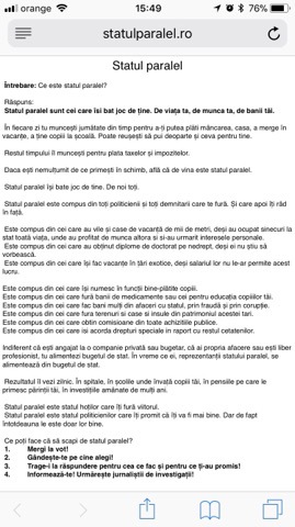 A apărut site-ul statulparalel.ro: Statul paralel este compus din toţi politicienii şi toţi demnitarii care te fură. Şi care apoi îţi râd în faţă
