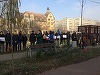Protest mut în faţa sediului PSD Timiş