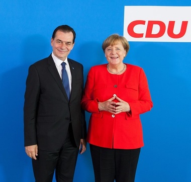 Preşedintele PNL Ludovic Orban s-a întâlnit cu cancelarul german Angela Merkel - FOTO