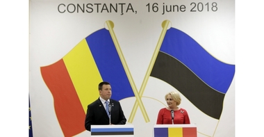 Premierul Viorica Dăncilă i-a uitat numele omologului din Estonia, Jüri Ratas, în timpul unei conferinţe de presă comune - VIDEO