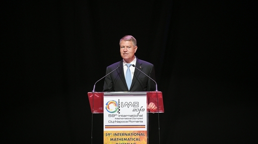 Iohannis, la deschiderea Olimpiadei Internaţionale de Matematică: Pentru România este o onoare ca la aniversarea Centenarului să aibă oportunitatea de a demonstra întregii lumi ataşamentul şi deschiderea către cunoaştere, ştiinţă şi cooperare internaţională