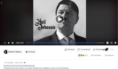 PNL cere demisia lui Darius Vâlcov, după ce acesta a publicat pe Facebook fişa medicală a unui protestatar şi un clip video care sugerează că #rezist şi FDGR sunt organizaţii naziste