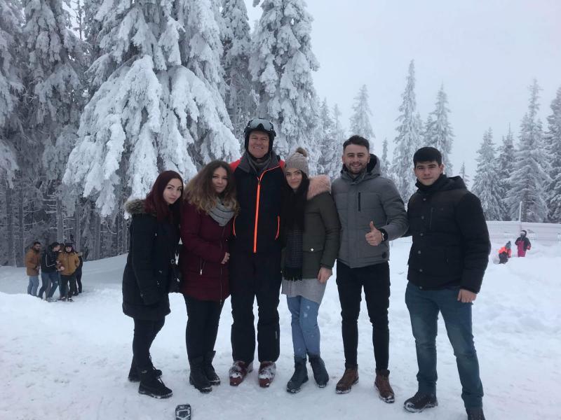 Preşedintele Iohannis, la schi în ultima zi din an