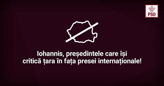 PSD: Nu trebuie să ne mai mirăm că străinii au o impresie proastă despre România, când însuşi primul om din stat îşi critică ţara