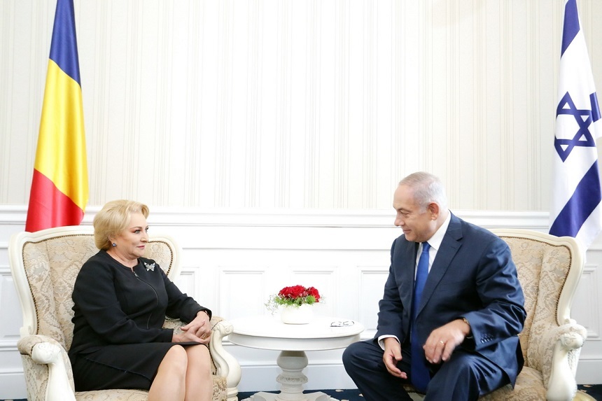 Convorbire Dăncilă - Netanyahu pe tema unei şedinţe comune a Guvernelor român şi israelian