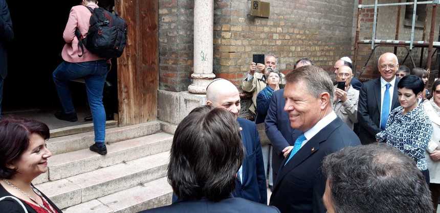 Iohannis, către un timişorean care a strigat ”Jos Iohannis”: Fiecare cu părerea lui