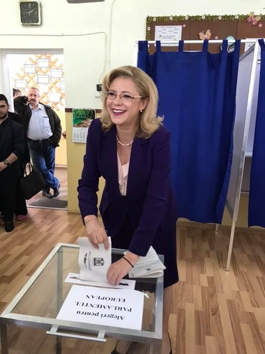 Corina Creţu: Am votat pentru un viitor mai bun pentru România, care să ne întărească respectul în cadrul Uniunii Europene