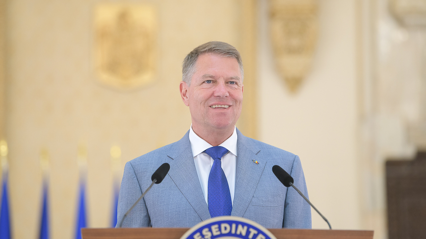 Preşedintele Klaus Iohannis primeşte, la Sibiu, Medalia de Onoare a FDGR; distincţia, acordată pentru activitatea sa şi contribuţia în promovarea valorilor şi tradiţiilor minorităţii germane
