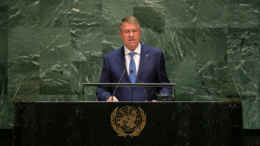 Iohannis, la Adunarea Generală a ONU: Din păcate, continuăm să asistăm, în regiunea noastră, la acţiuni deliberate care vizează subminarea securităţii