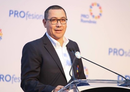Ponta: Nu mă întorc în PSD, nu am cum să fiu preşedinte; Am un proiect - Pro România - cu care vreau să iau oamenii buni din PSD