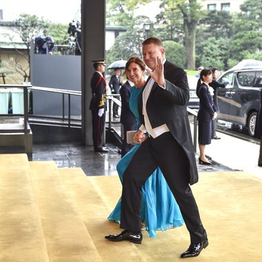 Iohannis spune că a fost o onoare să participe la ceremonia de întronare a Împăratului Naruhito al Japoniei - FOTO