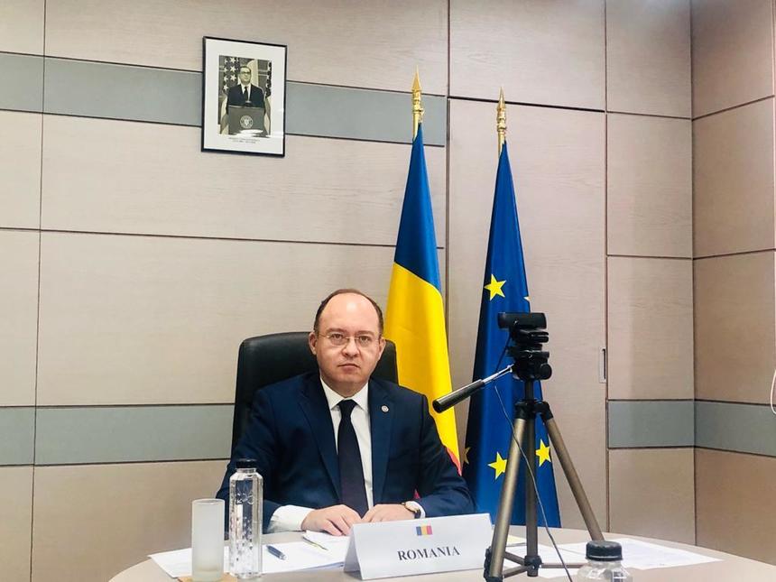 Bogdan Aurescu, la reuniunea informală a miniştrilor afacerilor externe din statele membre ale Uniunii Europene dedicată răspunsului internaţional la pandemia de COVID-19