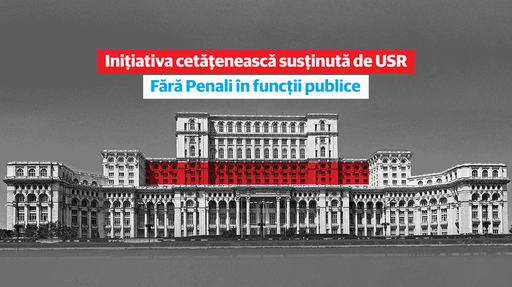 USR face un apel pentru votarea iniţiativei ”Fără penali în funcţii publice”/ Dan Barna: Nu cred că vreun parlamentar îşi poate permite luxul de a vota împotriva voinţei românilor pe o temă atât de sensibilă