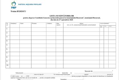 Eugen Tomac invită membri PMP şi susţinătorii la strângerea de semnături pentru candidatura lui  Traian Băsescu la Primăria Bucureşti